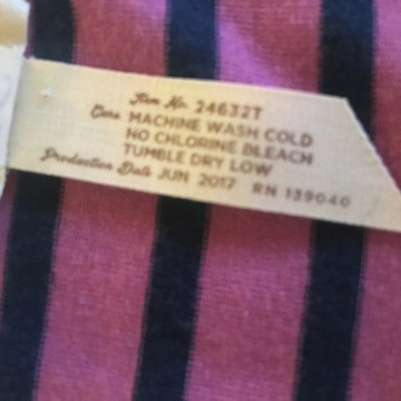 "Matilda Jane" Violet and Navy Striped Top (L) - Picture 5 of 5